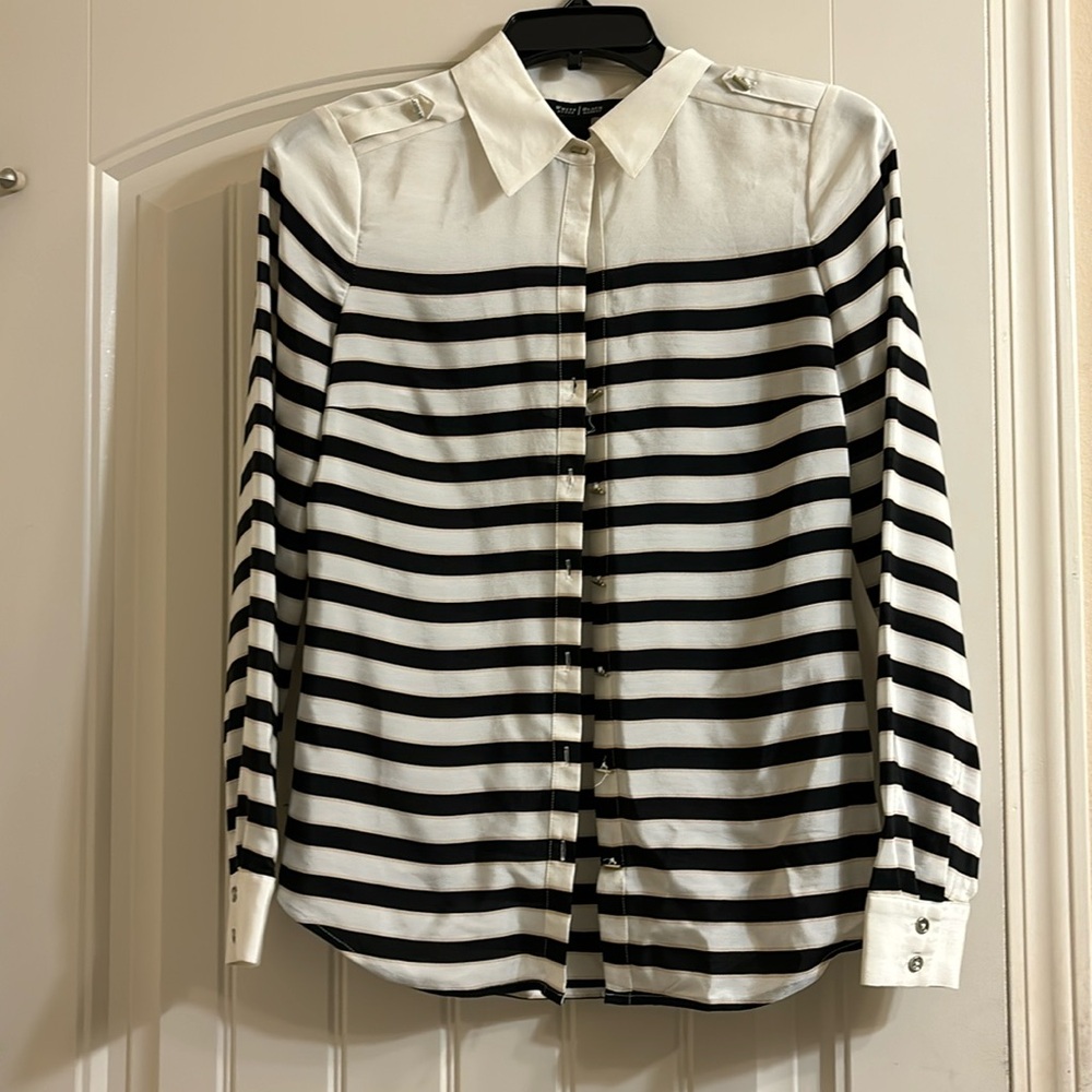 WHBM striped blouse